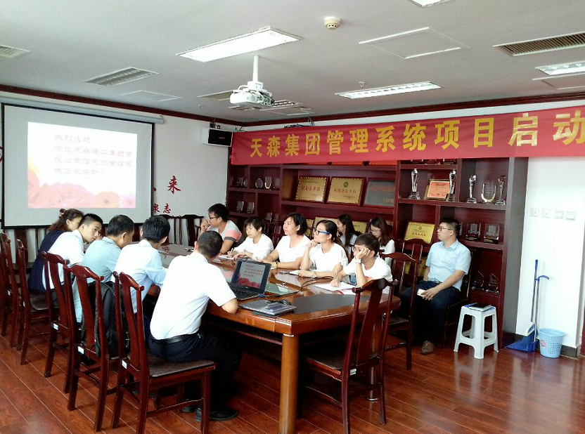 天森集團(tuán)召開信息管理系統(tǒng)項目啟動大會